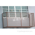 balcon baies vitrines de climatisation